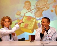 Кадры с пресс-концеренций 